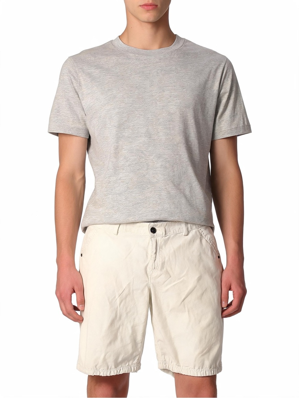 Ravin White Men Chino Shorts Size 40, 10 Inseam Made In Egypt